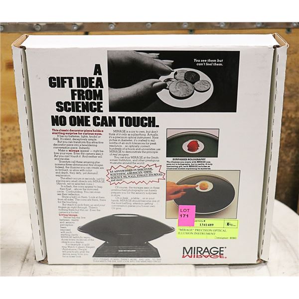 "MIRAGE" PRECISION OPTICAL ILLUSION INSTRUMENT