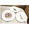 Image 1 : ENGLISH POTTERY DECORATIVE PLATES- SET OF 3