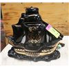 Image 1 : VINTAGE CERAMIC SHIP LAMP- 11" X 10"