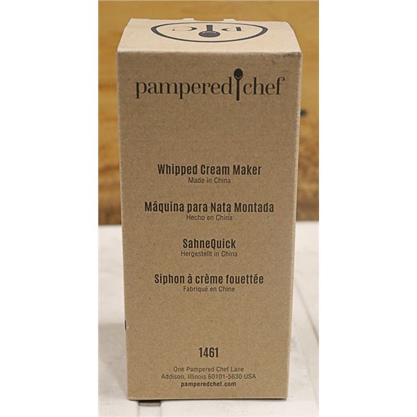 NEW PAMPERED CHEF WHIPPED CREAM MAKER