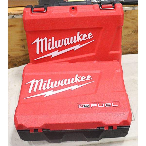 2 MILWAUKEE DRILL CASES