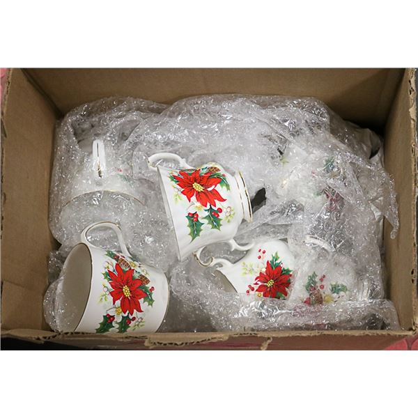 ROYAL ALBERT CHRISTMAS FINE CHINA POINTSETTIA