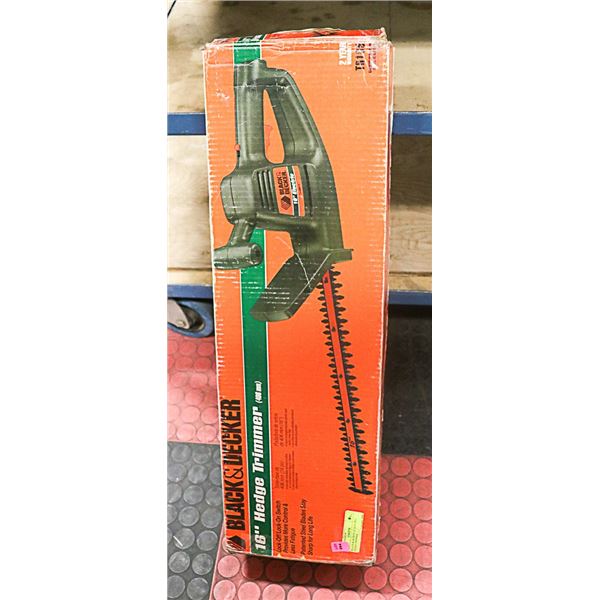 BLACK & DECKER 16" ELECTRIC HEDGE TRIMMER