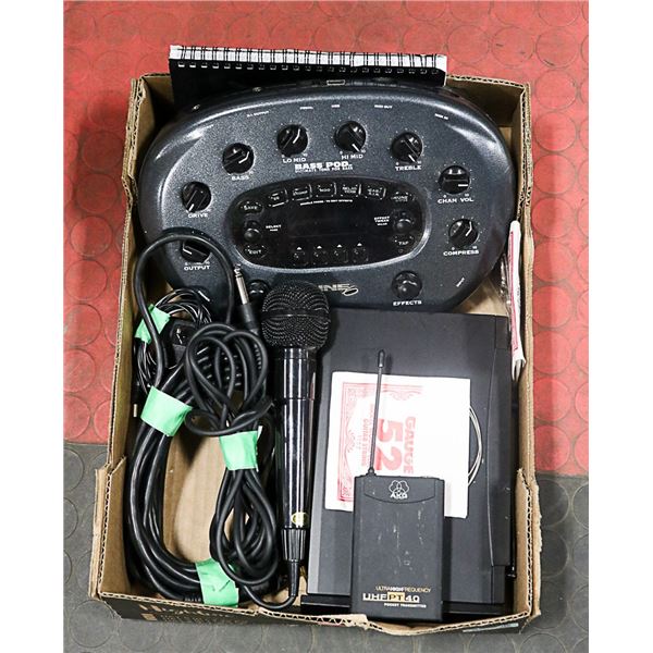 GUITAR ACCOUSTIC/ELECTRONICS- ASSORTED LOT