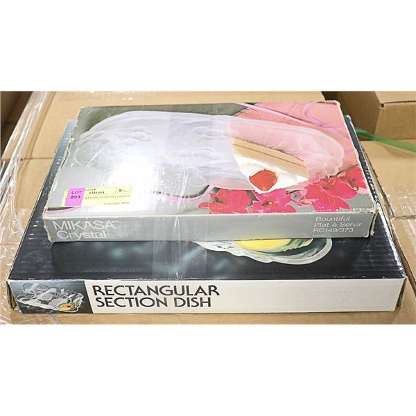 MIKASSA CRYSTAL SERVING DISHES
