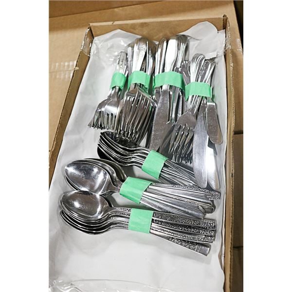 FLATWARE ASSORTED LOT OF 83 PIECES