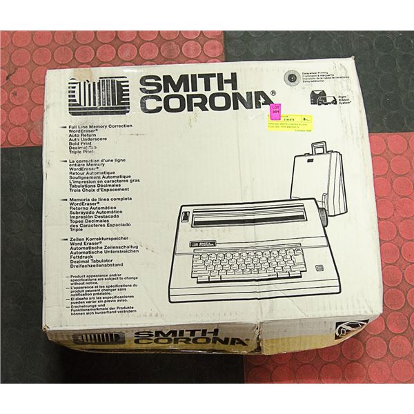 VINTAGE SMITH CORONA XL1850 ELECTRIC TYPEWRITER IN