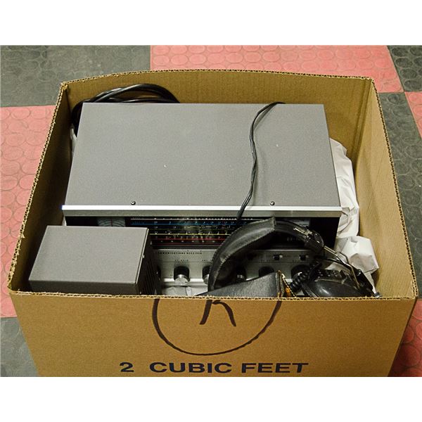 VINTAGE REALISTIC BRAND RECEIVER, SPEAKER AND