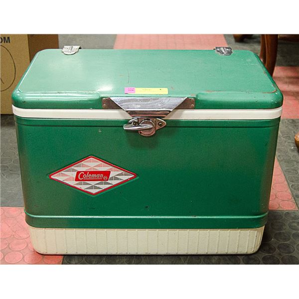 VINTAGE METAL COLEMAN COOLER