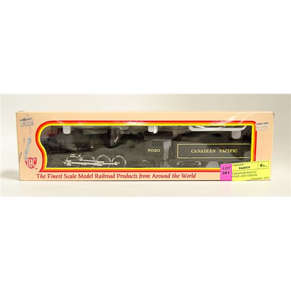 IHC HO CANADIAN PACIFIC LOCOMOTIVE AND TENDER