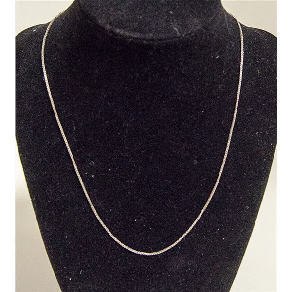 .925 SOLID SILVER ITALIAN BOX LINK CHAIN 18"