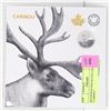 Image 1 : 2018 RCM $3 FINE SILVER COIN- "CARIBOU"