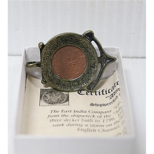 AUTHENTIC 1809 "ADMIRAL GARDNER" SHIPWRECK