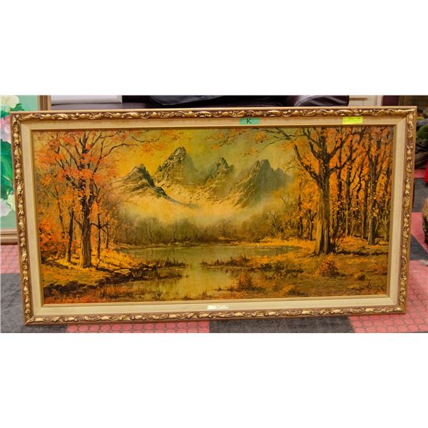FRAMED ART "AUTUMN MIST"- 52.5" X 29"