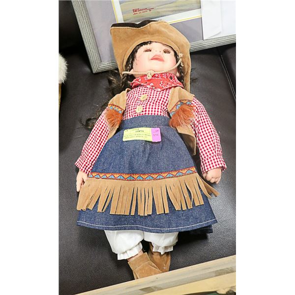 REAL LIFE TALKING COWGIRL LARGE DOLL APPROX 1 FT
