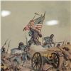 Image 6 : BATTLE OF NASHVILLE-FRAMED COLOR LITHOGRAPH PRINT