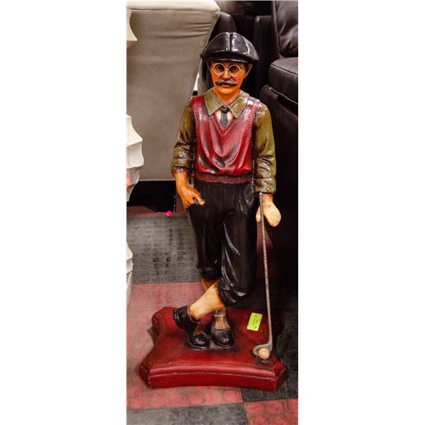 OLD SCHOOL GOLFER STATUE