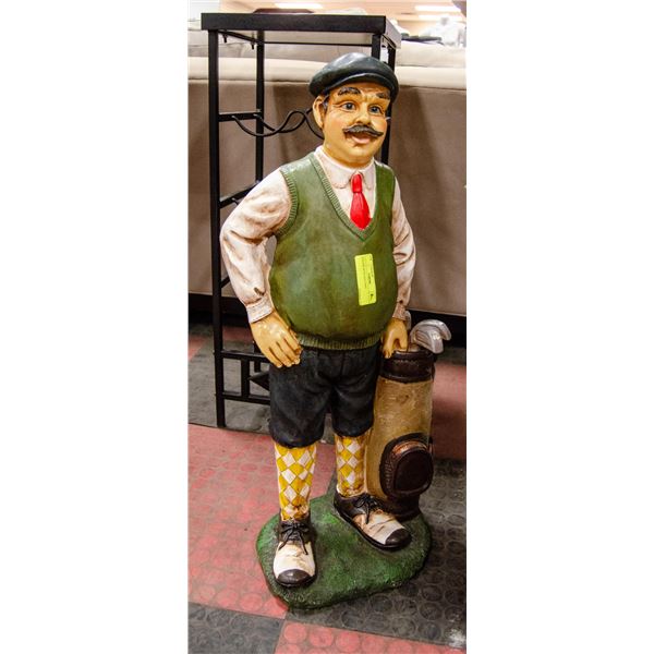 GOLFER WITH GOLF BAG