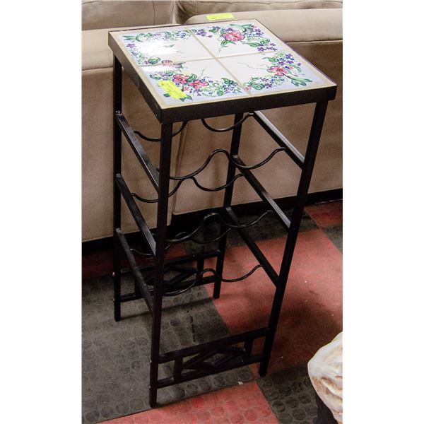 WINE SAMPLING TABLE HOLDS 6 BOTTLES