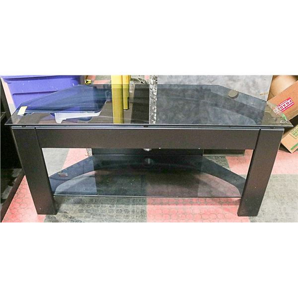 GLASS TOP TELEVISION STAND