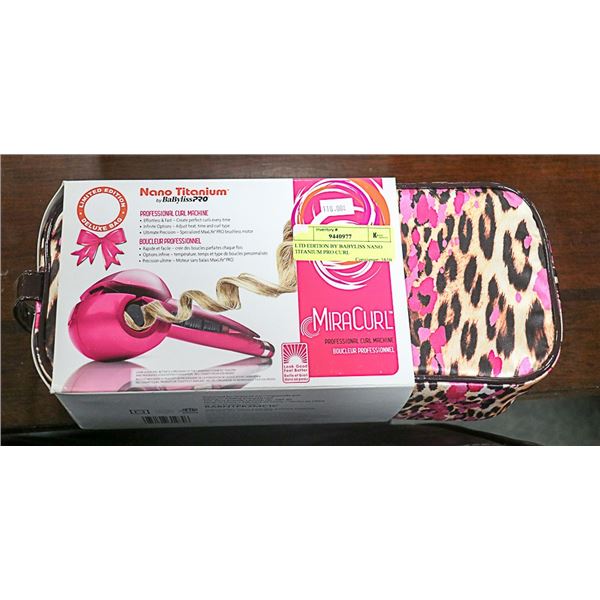 LTD EDITION BY BABYLISS NANO TITANIUM PRO CURL