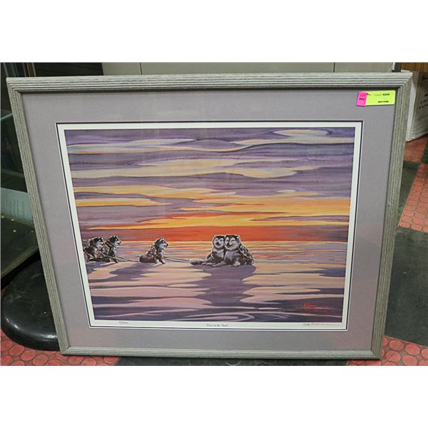 PAUSE ON THE TRAIL BY B.W. BROWN 4/450 LTD EDITION