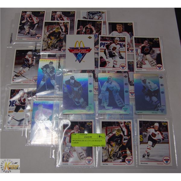 MCDONALDS ALL STARS HOCKEY CARDS