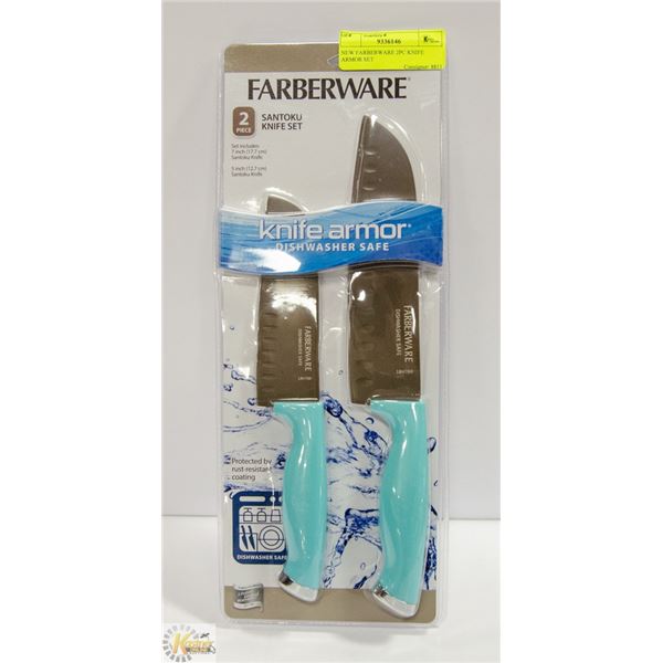 NEW FARBERWARE 2PC KNIFE ARMOR SET