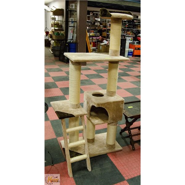 CARPETED MULTI-LEVEL CAT CONDO