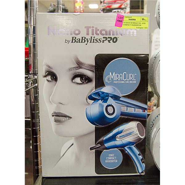 NANO TITANIUM MIRACURL AND IONIC COMPACT HAIRDRYER
