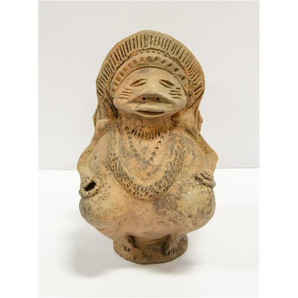 CLAY FIGURE INCENSE BURNER - BELIEVED TO BE