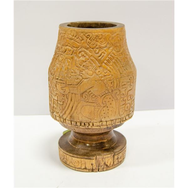 WOODEN SCULPTURE - MADE BY HAND, ARTIST: