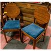 Image 1 : PAIR OF ANTIQUE WOOD CHAIRS