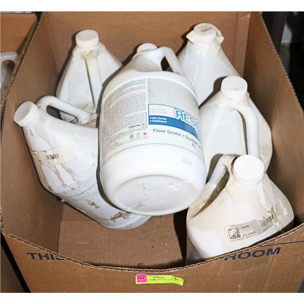 BOX LOT OF 6 RESISTOL FLOOR SEALANT
