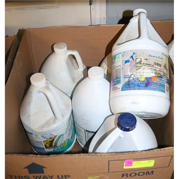 6 BOTTLE LOT OF BLEACH AND CLEANER