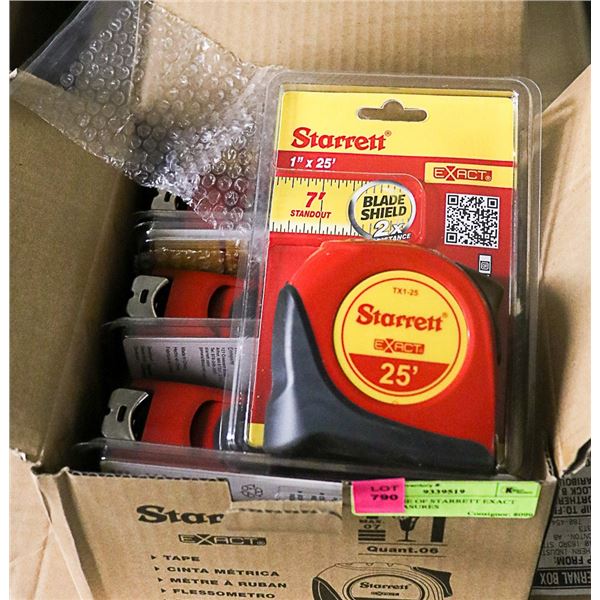 FULL CASE OF STARRETT EXACT TAPE MEASURES