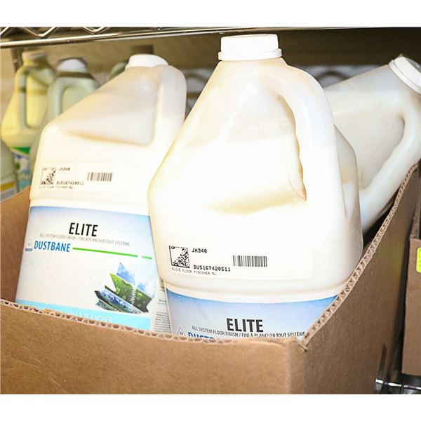 4 BOTTLES OF DUST BANE ELITE FLOOR FINISH