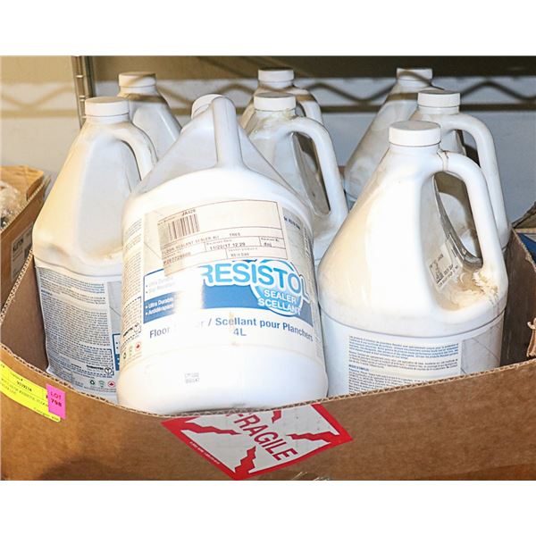 8 BOTTLES OF RESISTOL FLOOR SEALER LOT