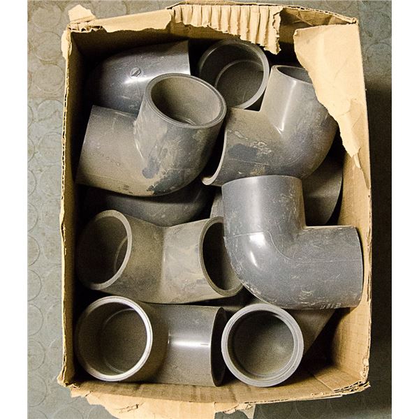 BOX OF IPEX PVC PIPE FITTINGS