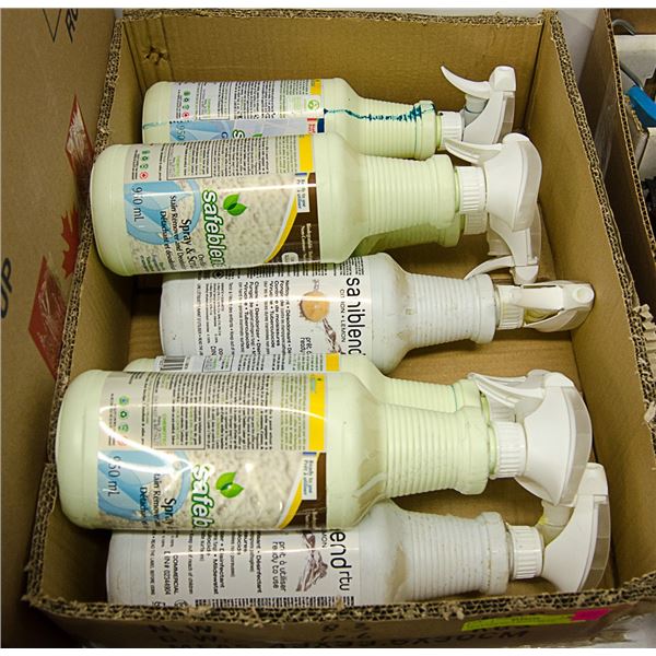 FLAT LOT OF 7 BOTLLES OF CLEANER