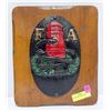Image 1 : VINTAGE IRON FIRE PLAQUE