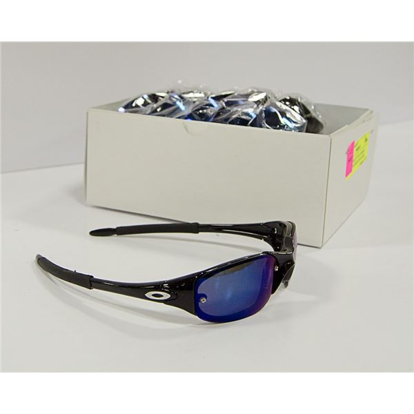 BOX OFOAKLEY STYLE SMOKE BLACK DESIGNER SUNGLASSES