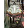 Image 1 : TABLE LAMP WITH STAINED GLASS SHADE