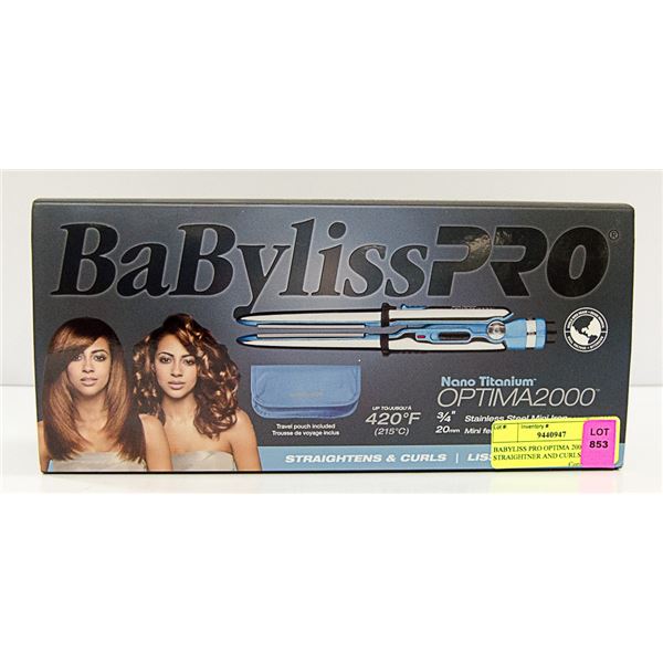 BABYLISS PRO OPTIMA 2000 STRAIGHTNER AND CURLS