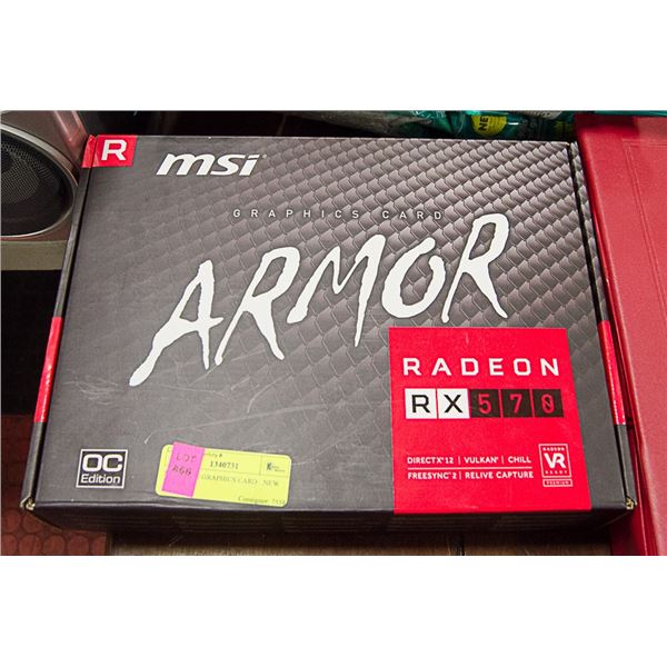 MSI RX 570 GRAPHICS CARD NEW IN BOX