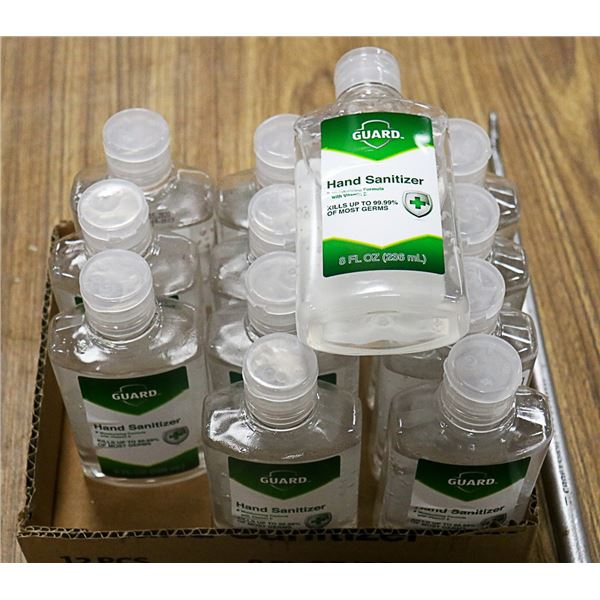 CASE OF 12 BOTTLES OF GUARD HAND SANITIZER