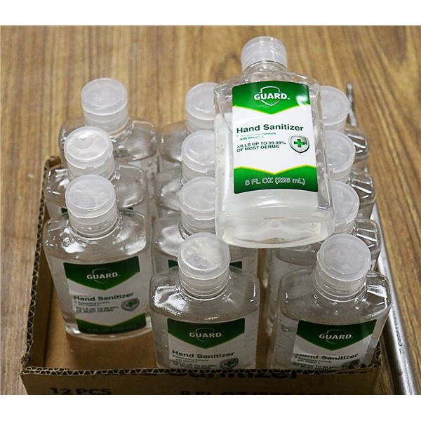 CASE OF 12 BOTTLES OF GUARD HAND SANITIZER