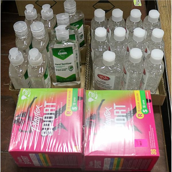 2 PARTIAL CASE OF HAND SANITIZER SOLD WITH PLAYTEX