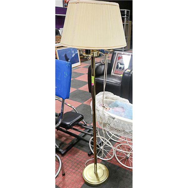 ANTIQUE FLOOR LAMP 58" TALL  WITH SHADE