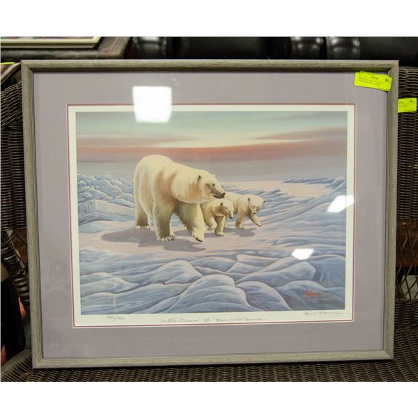 BERN WILL BROWN FRAMED NUMBERED PRINT 386/450